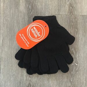 Wonder Nation Black Knit Gloves